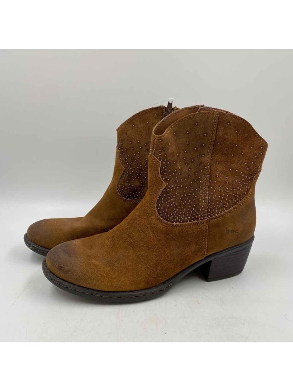 boc Suede Women's Shoe Size 7.5 Brown Beaded Boots